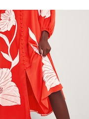Monsoon Orange Talia Lace Dress - Image 4 of 5