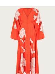 Monsoon Orange Talia Lace Dress - Image 5 of 5