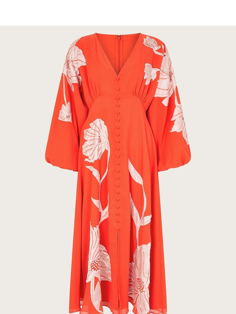 Monsoon Orange Talia Lace Dress - Image 5 of 5 Monsoon Orange Talia Lace Dress - Image 5 of 5