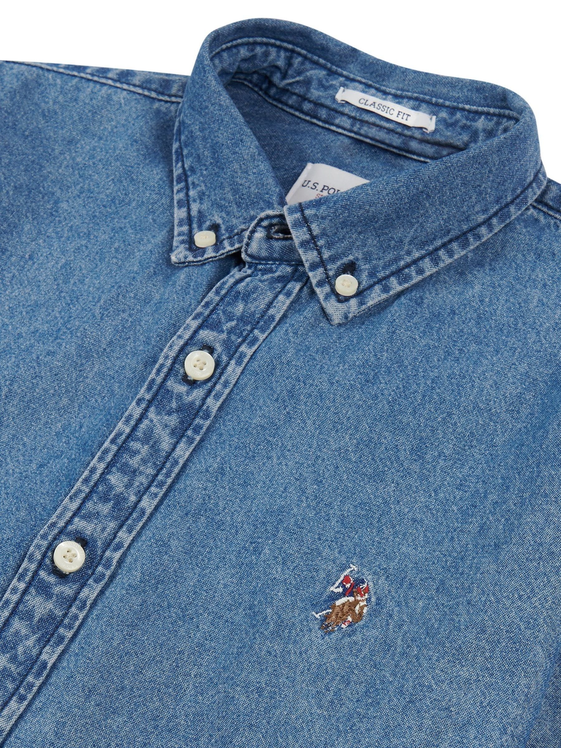 Us polo denim shirts best sale