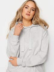 Long Tall Sally Grey Drop Shoulder Hoodie - Image 4 of 5