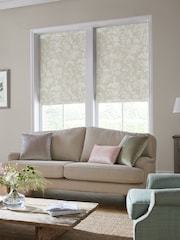 Laura Ashley Dove Grey Lloyd Made to Measure 100% Cotton Roman Blinds - Image 5 of 6