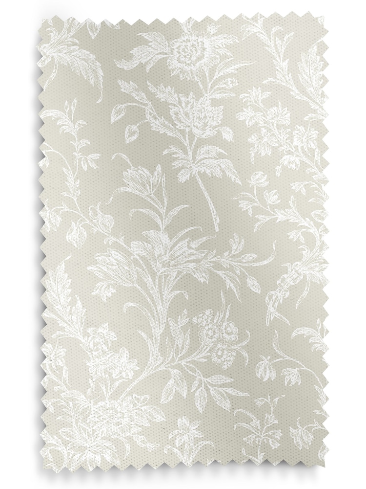 Laura Ashley Dove Grey Lloyd Made to Measure 100% Cotton Roman Blinds - Image 6 of 6