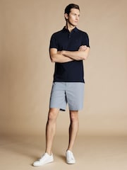 Charles Tyrwhitt Blue Cotton Stripe Shorts - Image 3 of 6
