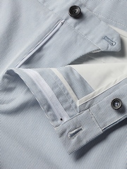 Charles Tyrwhitt Blue Cotton Stripe Shorts - Image 6 of 6