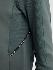 Nike Vintage Green Pro Therma-FIT Long-Sleeve Half Zip Training Top - Image 6 of 6