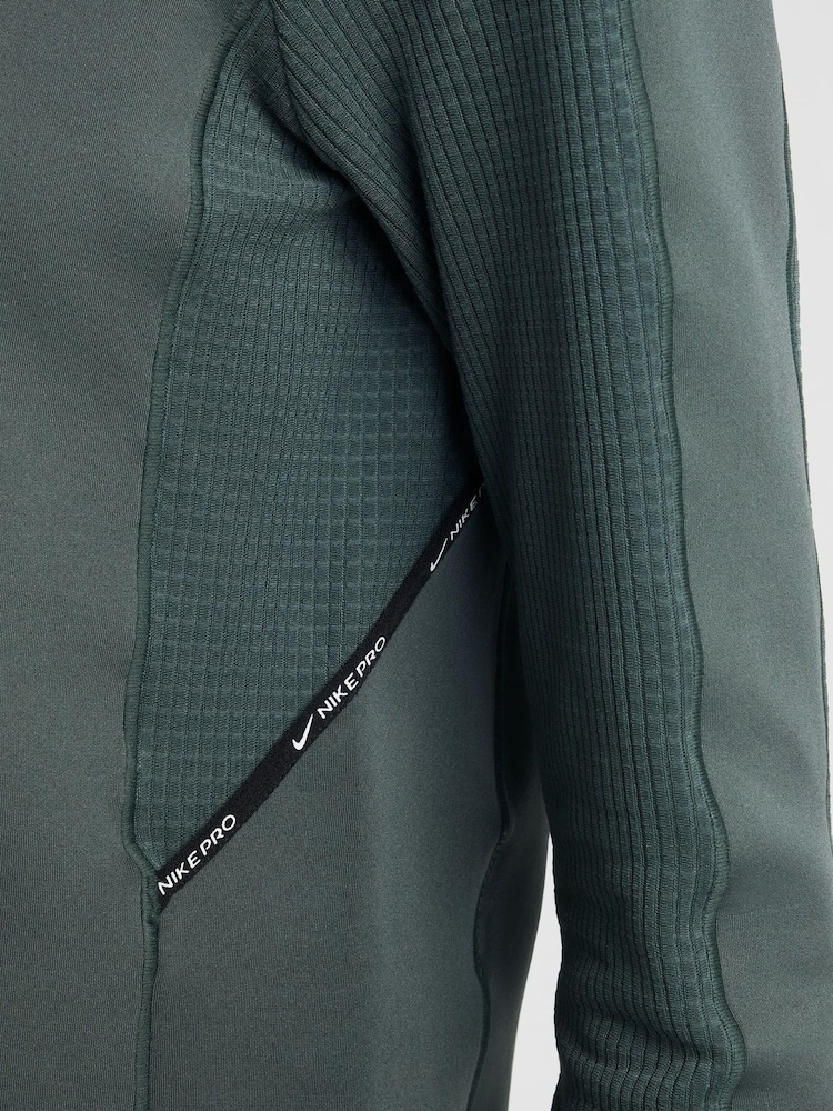 Nike Pro Therma-FIT Long-Sleeve Half Zip Training Top - Image 6 of 6 Nike Pro Therma-FIT Long-Sleeve Half Zip Training Top - Image 6 of 6