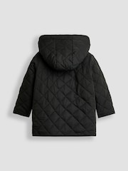 JoJo Maman Bébé Black Quilted Coat - Image 2 of 3