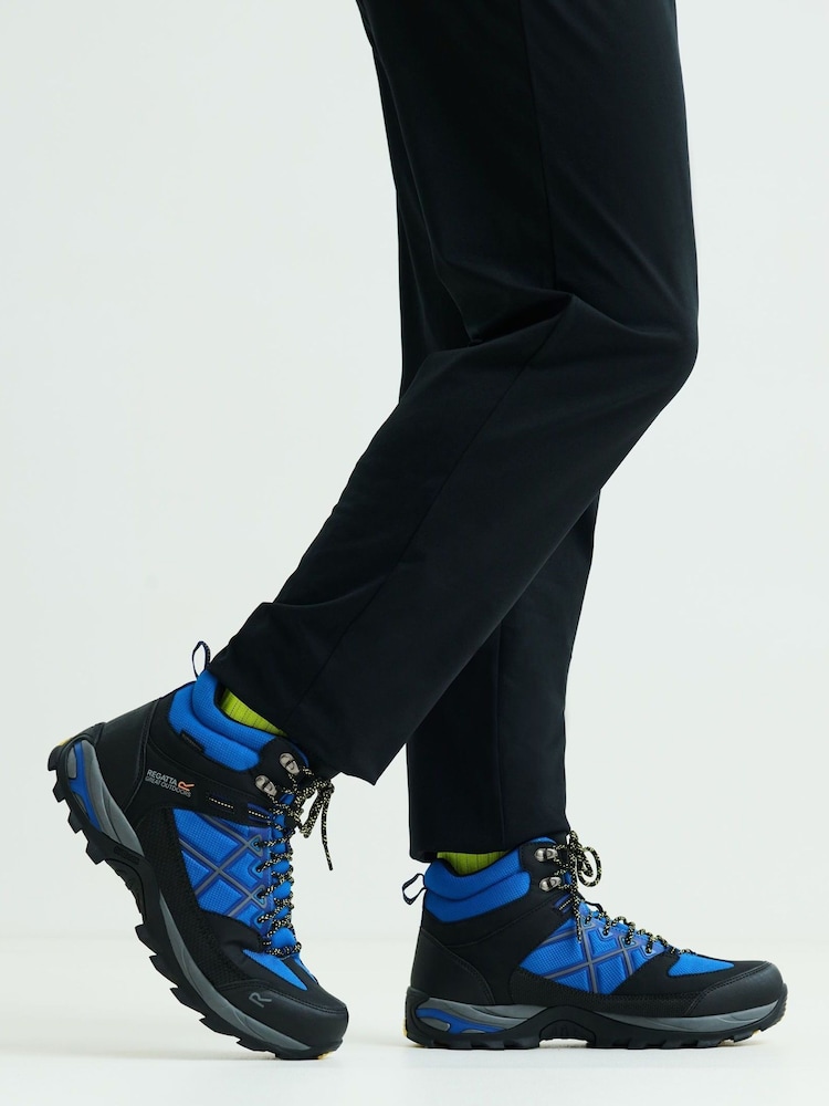 Niebieski - Regatta Mens Samaris III Walking Boots - Image 1 of 11