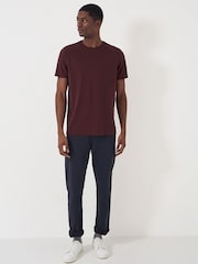 Crew Clothing Red Plain 100% Cotton Classic T-Shirt - Image 1 of 4