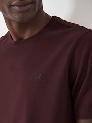 Crew Clothing Red Plain 100% Cotton Classic T-Shirt - Image 3 of 4