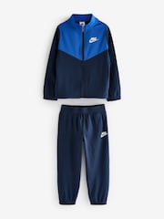 Nike Blue Kids Tricot Little Tracksuit - Image 1 of 8