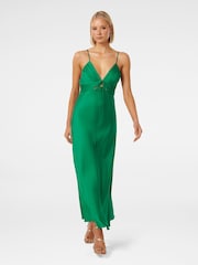 Forever New Cassia Midikleid aus Satin mit Zierausschnitt - Bild 1 von 4