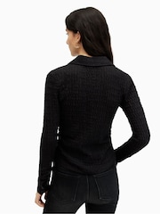 AllSaints Black Charli Shirt - Image 2 of 6