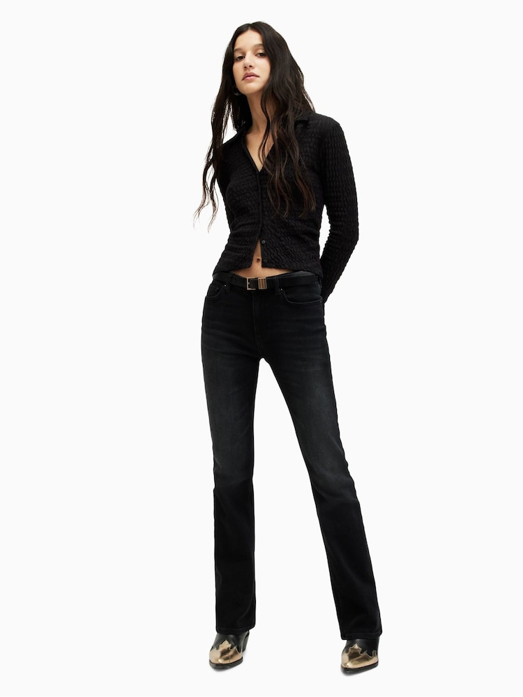 Zwart - AllSaints Charli Shirt - Image 3 of 6