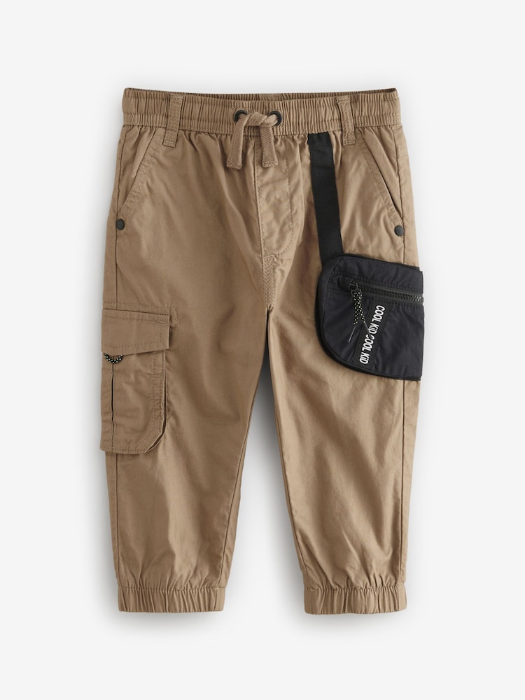 Riñonera de color marrón tostado - Pantalones cargo de algodón 100 % con forro (3meses-7años) - Imagen 1 de 4 Riñonera de color marrón tostado - Pantalones cargo de algodón 100 % con forro (3meses-7años) - Imagen 1 de 4