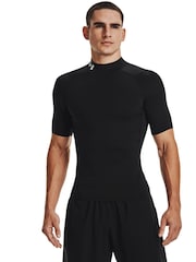 Under Armour Black Heat Geat Armour Mock Neck T-Shirt - Image 1 of 10