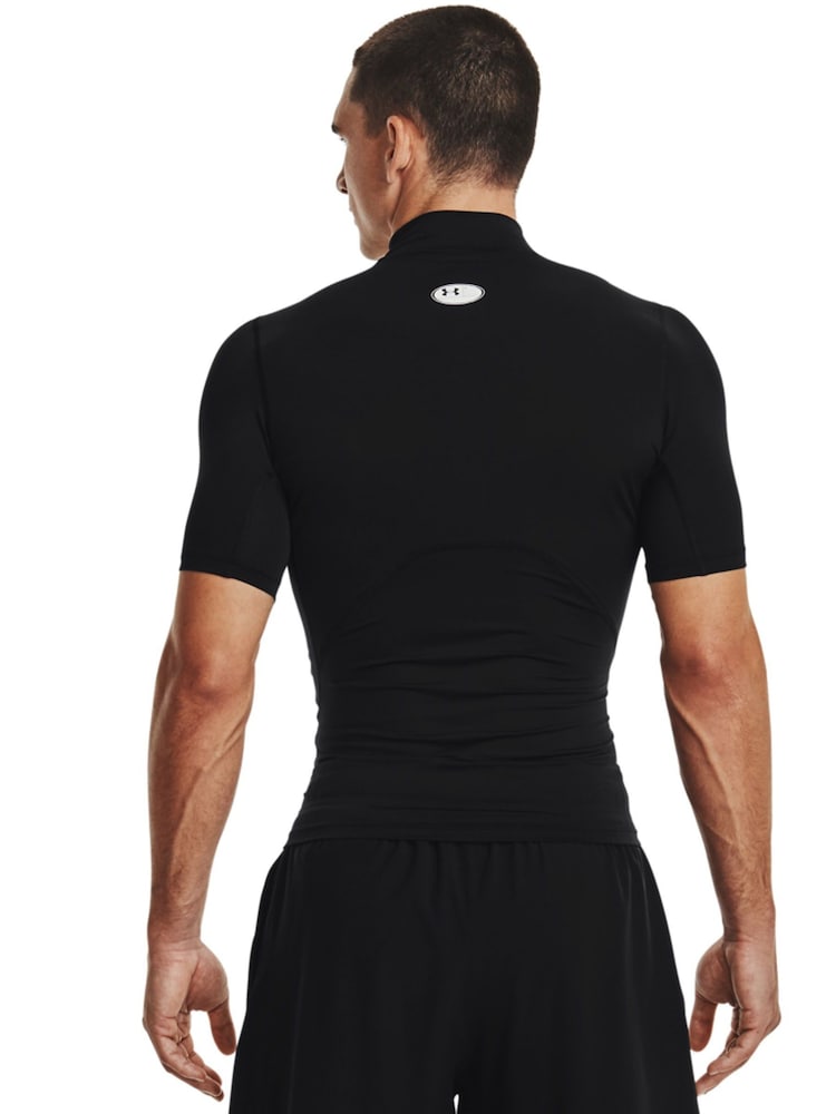 Under Armour Black Heat Geat Armour Mock Neck T-Shirt - Image 2 of 10