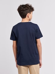 Lee Blue Boys Wobbly Graphic Print 100% Cotton T-Shirt - Image 2 of 9