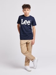 Lee Blue Boys Wobbly Graphic Print 100% Cotton T-Shirt - Image 5 of 9