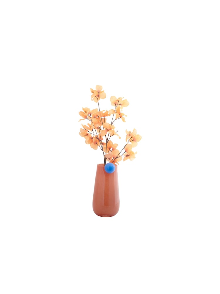 pt, Soft Orange Bolita Glass Vase Medium - Image 2 of 4