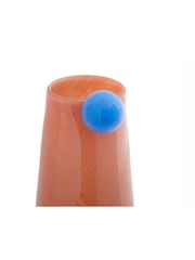 pt, Soft Orange Bolita Glass Vase Medium - Image 4 of 4