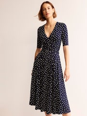 Boden Blue Petite Kassidy Jersey Midi Dress - Image 1 of 5