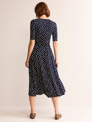Boden Blue Petite Kassidy Jersey Midi Dress - Image 3 of 5