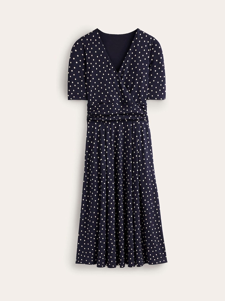Boden Blue Petite Kassidy Jersey Midi Dress - Image 5 of 5