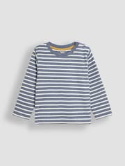 Dinosaurier-Print & Streifen, Natur - JoJo Maman Bébé Long Sleeve 2-Pack Tops - Bild 4 von 5
