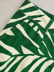 White Stuff Green Lucinda EcoVero™ Wide Trousers - Image 7 of 7