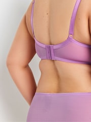 Yours Curve Purple Liza Lace Padded Bra - Image 5 of 5