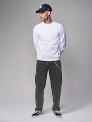 Black Acid Washed - Jeansy w stylu vintage ze stretchem - Image 2 of 9