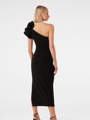 Forever New Black Celeste One Shoulder Ruffle Bodycon Dress - Image 4 of 4