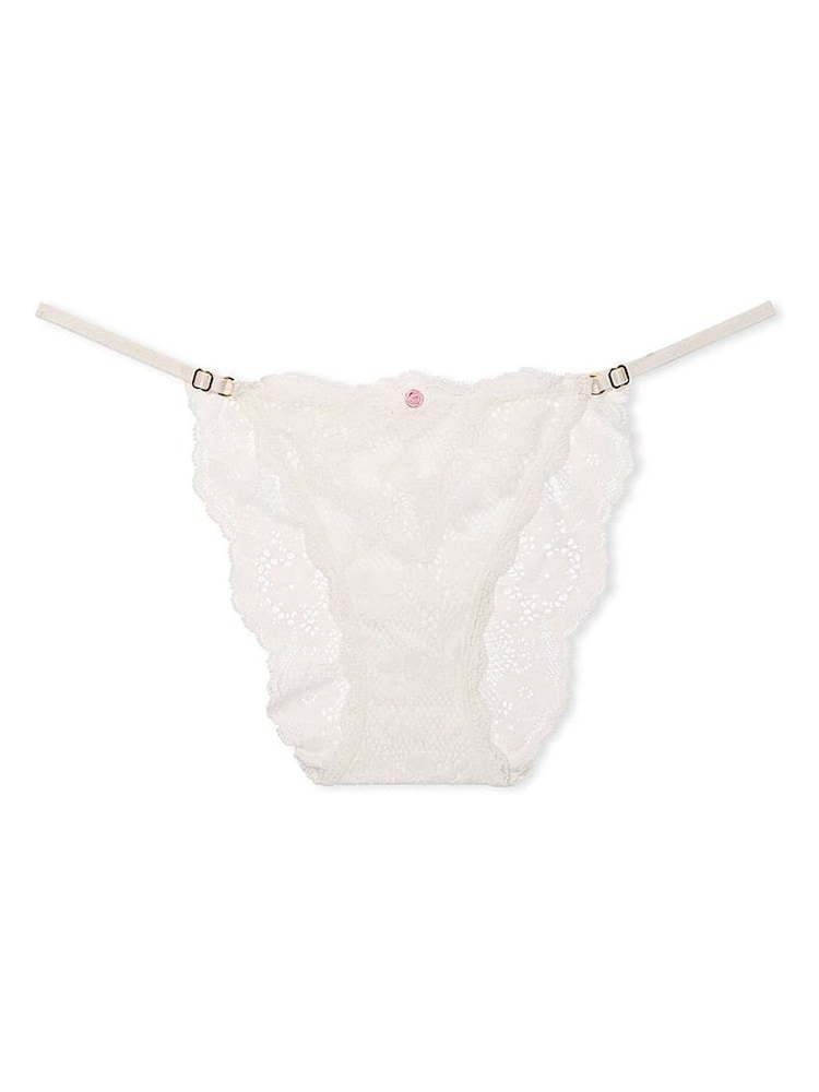 Victoria's Secret Coconut White Bikini Lace Knickers - Image 3 of 3