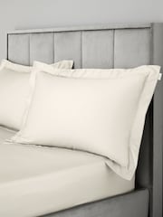 Bianca Set of 2 400 Thread Count 100% Cotton Sateen Oxford Pillowcases - صورة 2 من 4