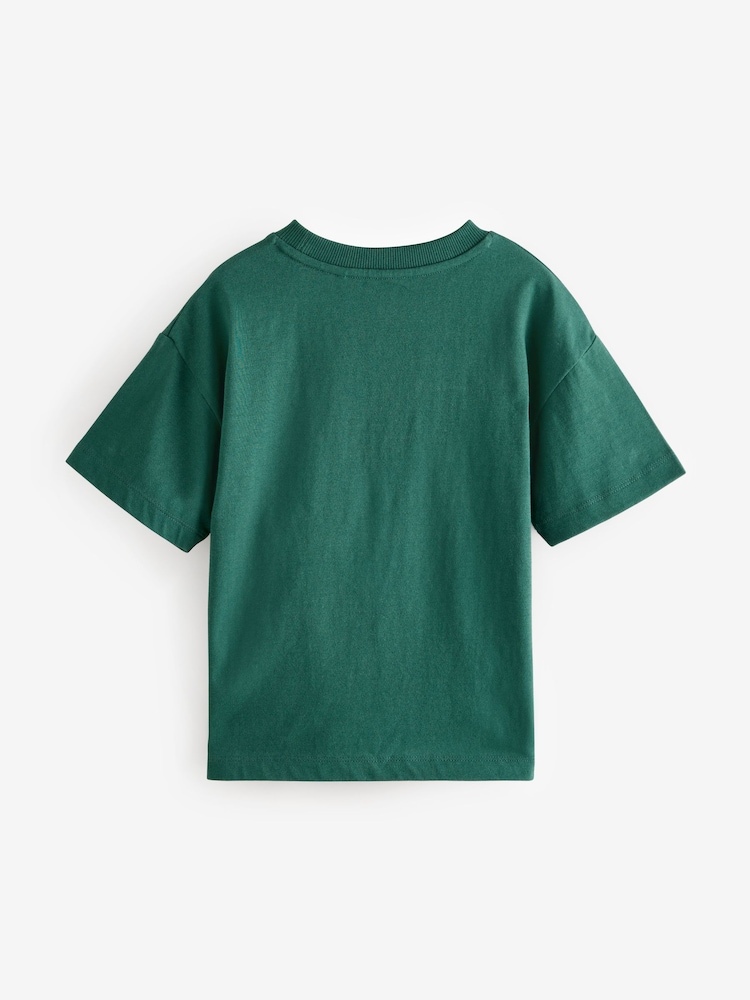 Green Milwaukee Bucks NBA Licensed 100% Cotton T-Shirt (3-16yrs) - Image 2 of 3