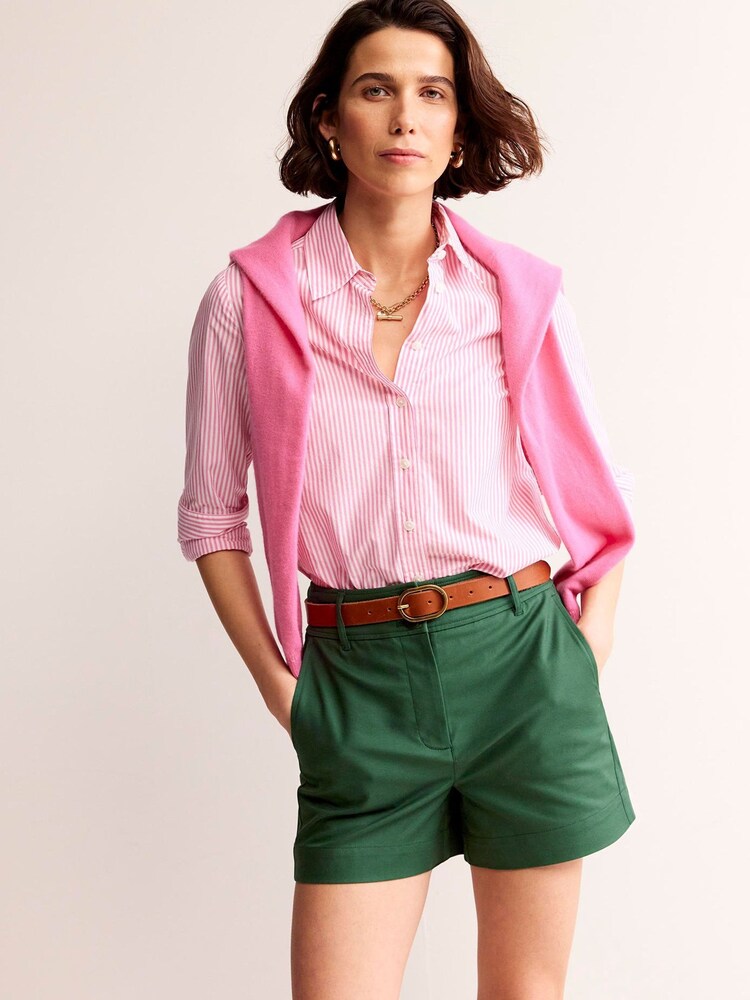 Boden Green Westbourne Sateen Shorts - Image 1 of 5