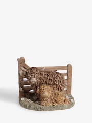 Natural Hamish The Highland Cow Scenic Doorstop - Image 3 of 5
