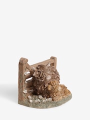 Natural Hamish The Highland Cow Scenic Doorstop - Image 4 of 5