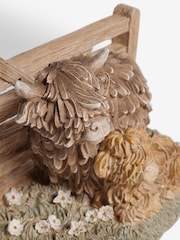 Natural Hamish The Highland Cow Scenic Doorstop - Image 5 of 5