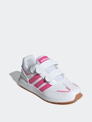 Rosa/blanco - adidas Kids Tensaur Switch Trainers - Imagen 4 de 8