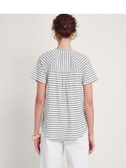Monsoon Natural Saskia Stripe T-Shirt - Image 2 of 5