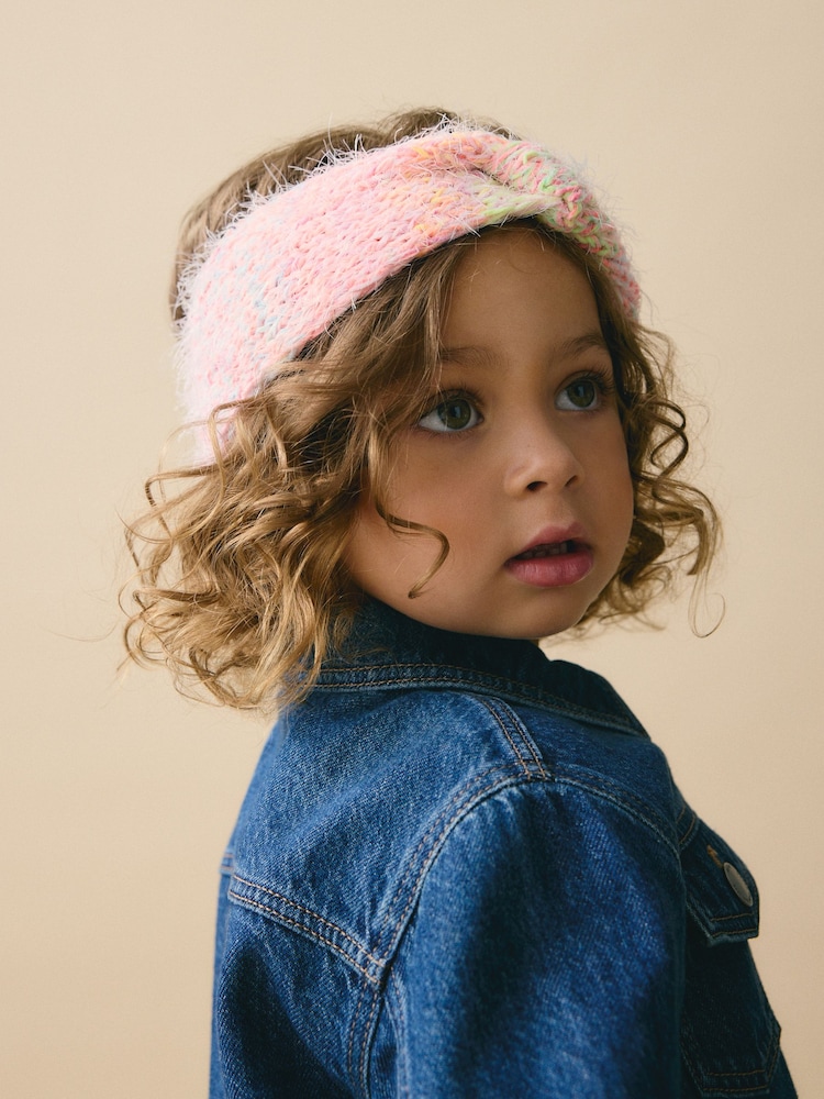 Multi Fluro Knitted Headband - Image 1 of 4