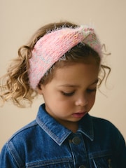 Multi Fluro Knitted Headband - Image 3 of 4