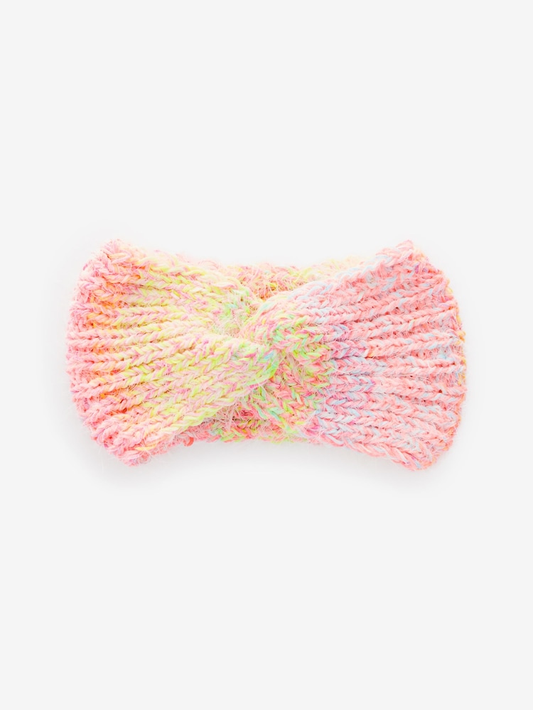 Multi Fluro Knitted Headband - Image 4 of 4