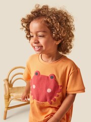 MORI Orange Organic Cotton & Bamboo Short Sleeve T Shirt - Image 1 of 5