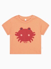MORI Orange Organic Cotton & Bamboo Short Sleeve T Shirt - Image 4 of 5