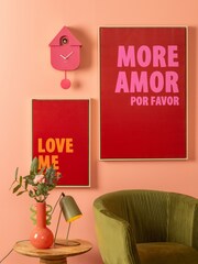 pt, Red Love Me Tender Wall Art - Image 1 of 3