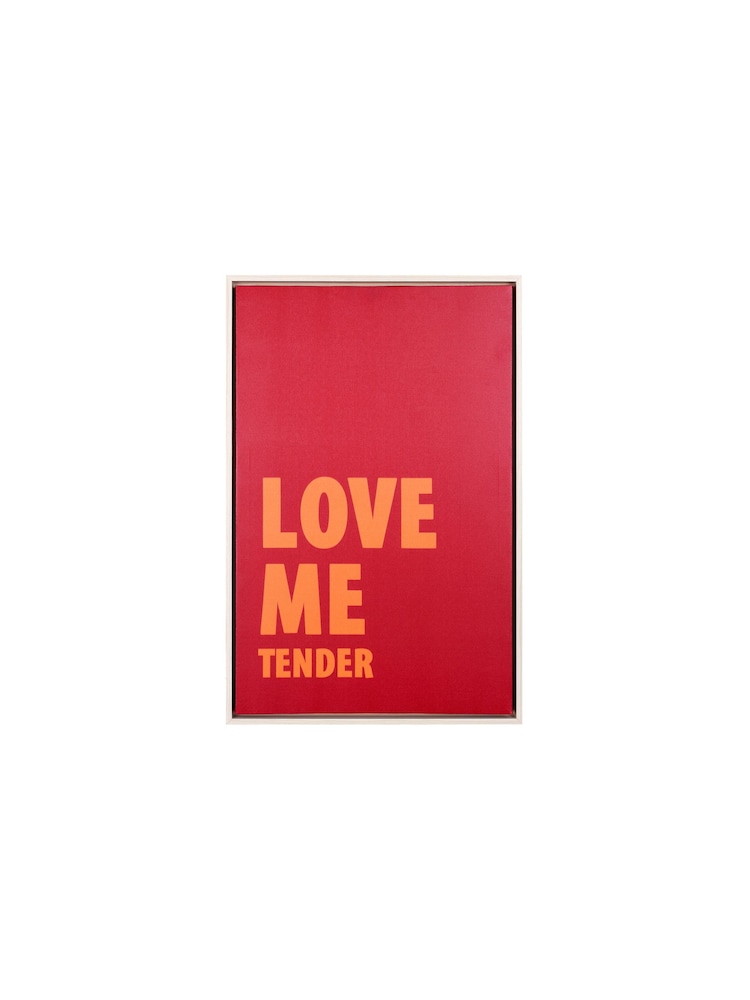 pt, Red Love Me Tender Wall Art - Image 2 of 3
